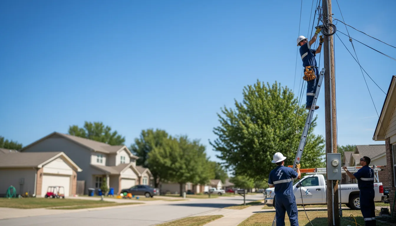 Residential electrician providing installation services in Kansas City, KS